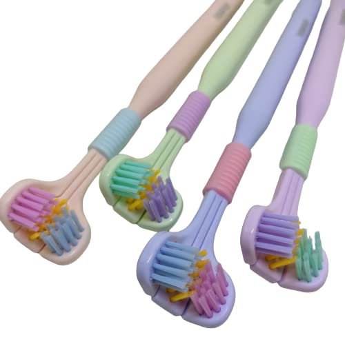 Purple 3-Sided Triple Angle Toothhugger Training Toothb