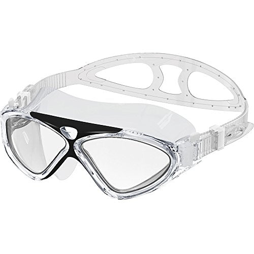 Swim Mask - Wide View Swimming Mask & Goggles Anti-fog Waterproof Black