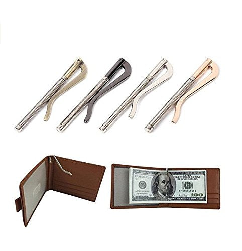 3pcs 80mm Spring Money Clip Bar for Wallet Quality Leathercraft Accessories,Money Organizers Clip for Wallets,Money Holders,BBMC1 (3pcs, Black Gun) ââ‚¬¦