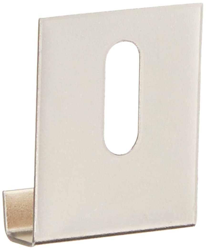 Hillman 54117 Wide Channel Metal Mirror Clips (1/4 x 1 x 1-1/2) - 15 Pieces,Silver