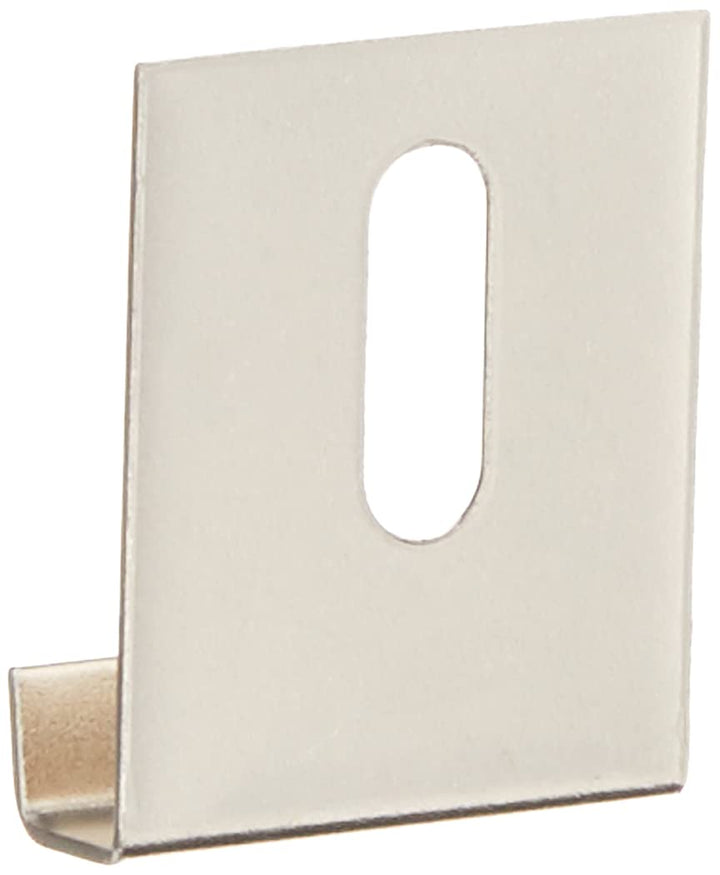 Hillman 54117 Wide Channel Metal Mirror Clips (1/4 x 1 x 1-1/2) - 15 Pieces,Silver
