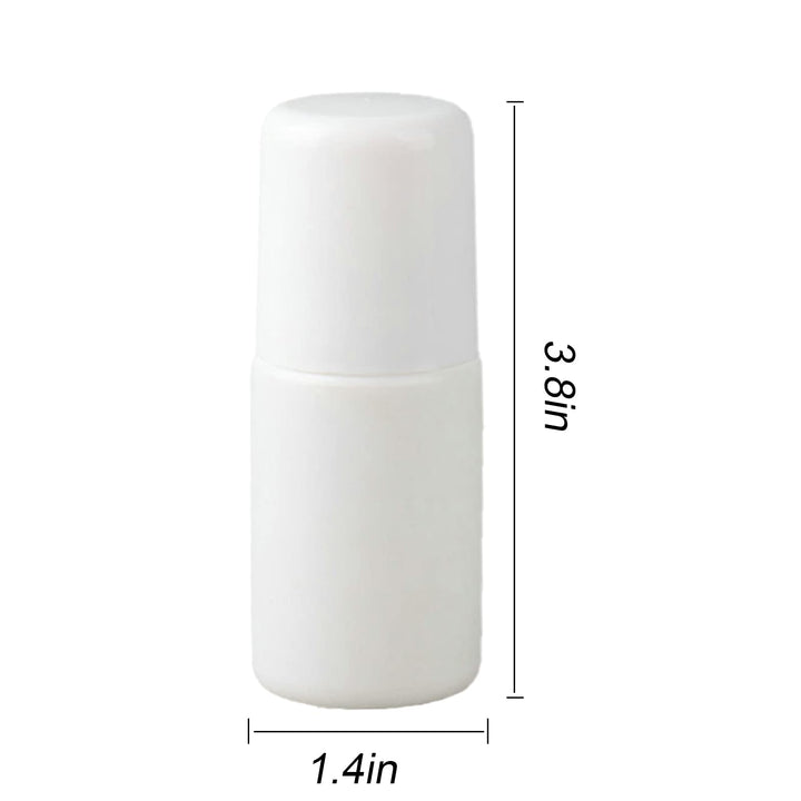 Angzhili 3 Pcs Refillable Roll On Bottles,50ML Empty Plastic Rollerball Bottles, Leak-Proof DIY Deodorant Containers for Essential Oil,Perfumes,Balms,Reusable Dispenser