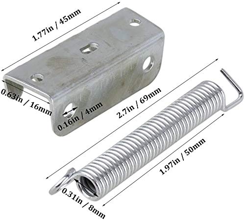 Set of 3pcs Noiseless Tremolo Spring Claw Kit &amp; 2pcs Bridge Mounting Studs Great Compatible for Fender Stratcaster Floyd Rose Tremolo Double Locking System