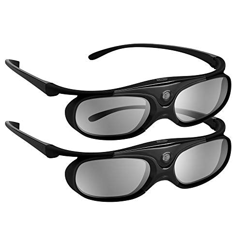DLP 3D Glasses, 144Hz Rechargeable 3D Active Shutter Gl