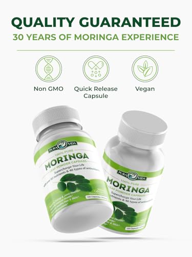Capsules Single Origin Moringa Powder Organic. Moringa Leaf. Energy, Metabolism, &amp; Immune Support. 120ct. 500mg Caps.