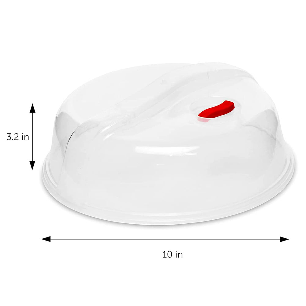 DecorRack Microwave Plate Cover With Vents and Easy Gri