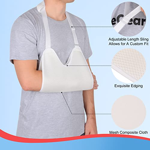 supregear Mesh Arm Sling with Soft Shoulder Cushions, A