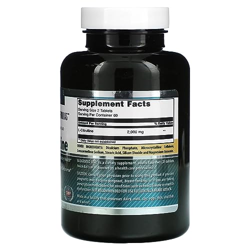 Amazing Formulas L Citrulline 2000mg Per Serving 120 Tablets Supplement | Amino Acid Supplement for Men &amp; Women | Non-GMO | Gluten Free | Made in USA