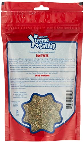 Xtreme Catnip Leaf, 1 oz. – 100% Natural Organically Grown, Super Concentrated Catnip Leaves – Non-Addictive, Fun Cat Treat – Use on Toys, Scratching Posts, Food and More