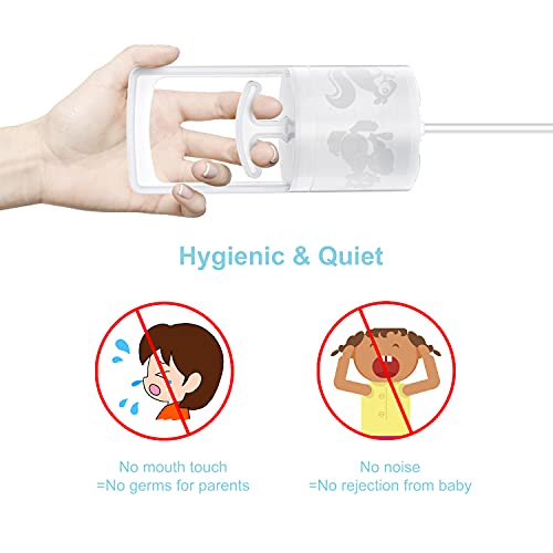 Pumpinose Nasal Aspirator for Baby and Toddler Nose Clearing with Hand Pump and Non-Invasive Tip for Quick, Quiet Suction, Clear Clogged Passages & Boogers, Co-Branded with CHIBOJI (2 Fingers Handle)