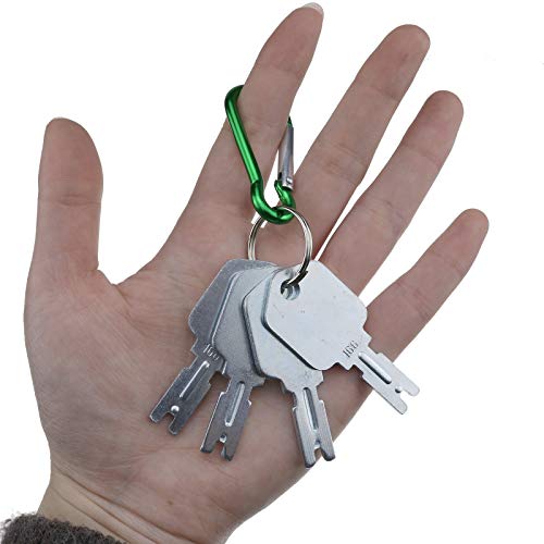 4PCS Forklift Equipment Ignition Keys with Key Chain 166 1430 186304 51335040 A214062 for Clark Yale Hyster Komatsu Gehl Crown