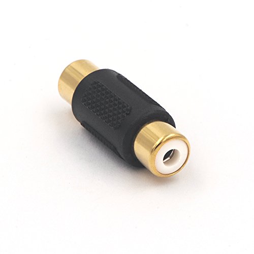 6-Pack Gold Plated RCA Female to RCA Female Coupler,Compatible with Phono,Speaker,RCA Cable,Amplifier