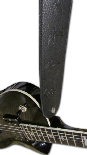 Guitars Leather Birds Guitar Strap, Black (ACC-3119),Green