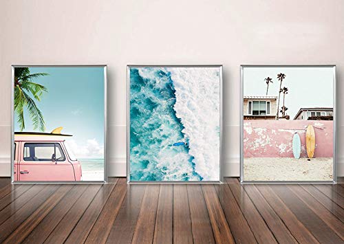 VOUORON Summer California Beach Palm Photo Coastal Wall