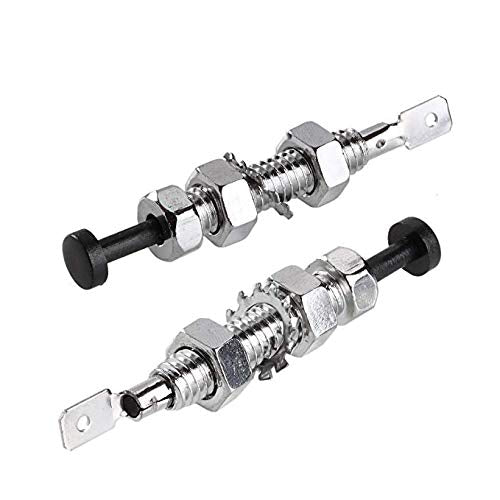 Car Hood Pin Switch Universal Engine Car Auto Trunk Bonnet Door Pin Switch Adjustable Bonnet Alarm Security Light Hood Screw 2Pcs