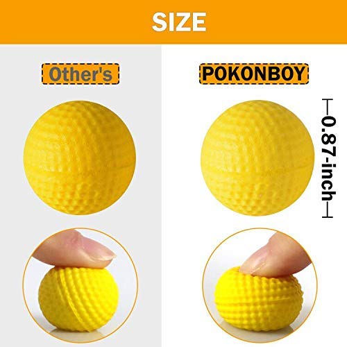 Upgraded 500-Round Balls Refill Pack Compatible with Nerf Rival Apollo, Zeus, Atlas and Artemis Blasters (Storage Bag Included)