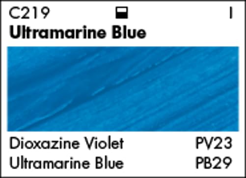 Academy Acrylic Paint, 90ml/3 oz Metal Tube, Ultramarine Blue