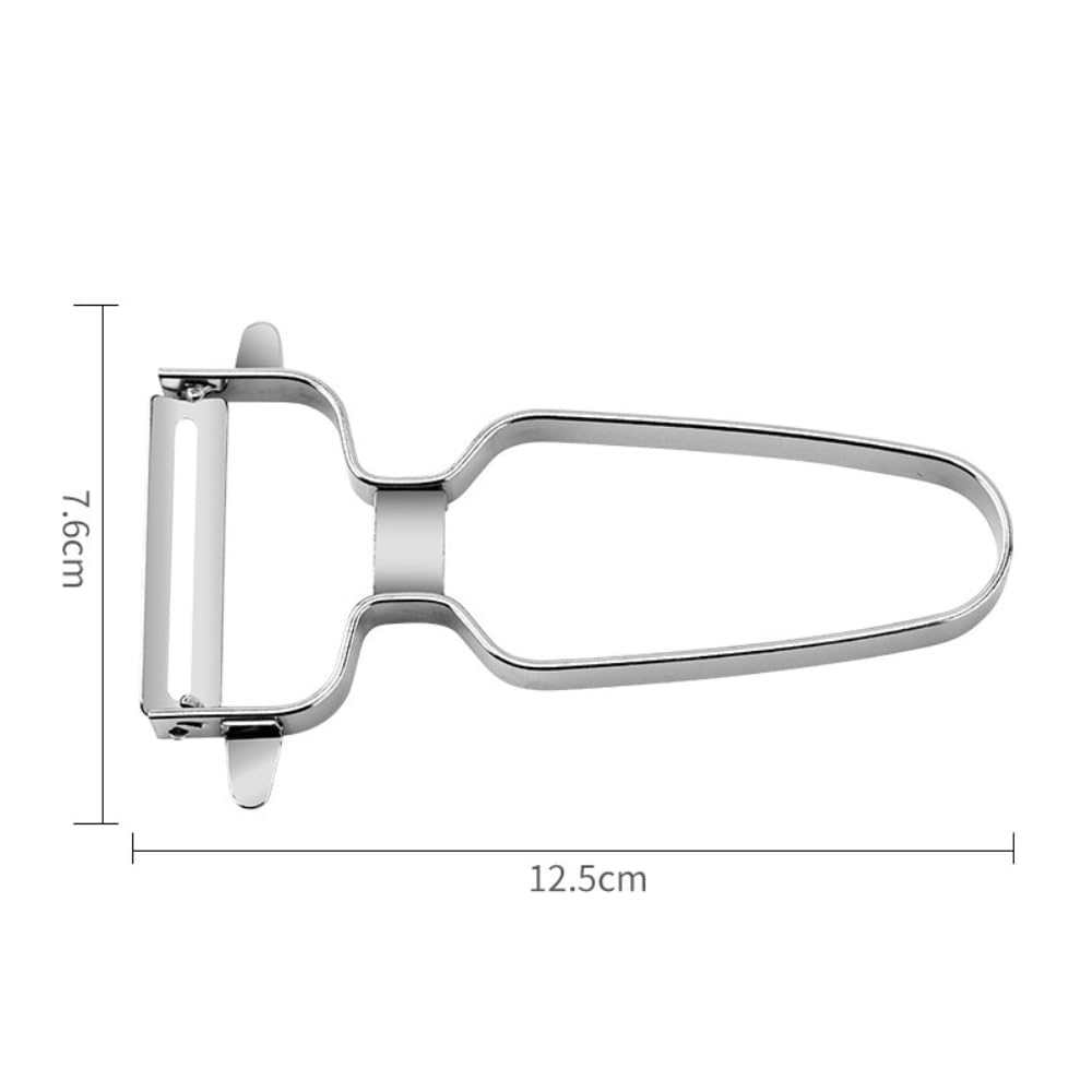 Monaco Classic Swiss Peeler, Carbon Steel Blade, Stainless Steel Handle