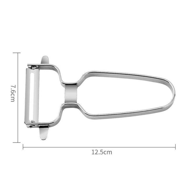 Monaco Classic Swiss Peeler, Carbon Steel Blade, Stainless Steel Handle