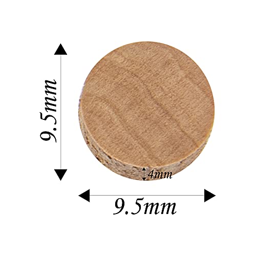 20Pcs Yootones 9.5mm Saxophone Cork Pads Water Key Spit Valve Cork Pad Compatible with Saxophone Trumpet Trombone Replacement Parts