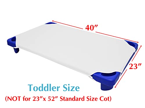 American Baby Company 1 Pack Cotton-Polyester Blend, Toddler Size Daycare/Pre-School Cot Sheet, White, 23 x 40, for Boys and Girls