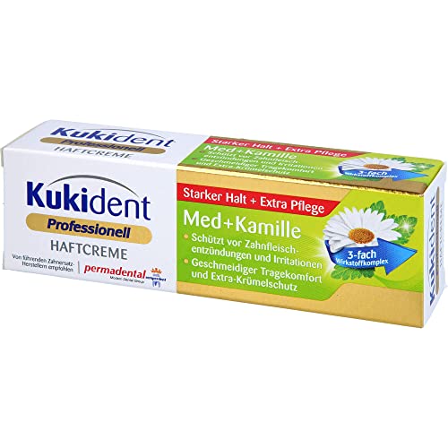 Kukident Extra Strong Denture Adhesive Cream with Camom