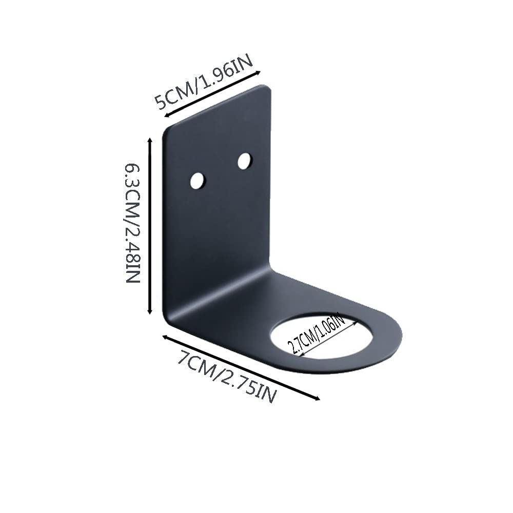 Soap Bottle Dispenser Holder Wall Mounted, Hand Pump Bottles Dispenser Stand Hanging Rack Shampoo Standing Shelf Storage Holder Bracket for Bathroom Kitchen (Black 2 Pack)