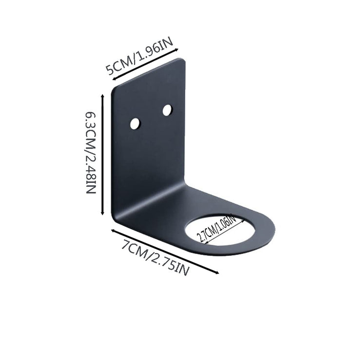 Soap Bottle Dispenser Holder Wall Mounted, Hand Pump Bottles Dispenser Stand Hanging Rack Shampoo Standing Shelf Storage Holder Bracket for Bathroom Kitchen (Black 2 Pack)