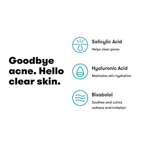 + Acne Moisturizer - Hydrating Face Moisturizer with Salicylic Acid - 90 Day Supply, 3 Oz