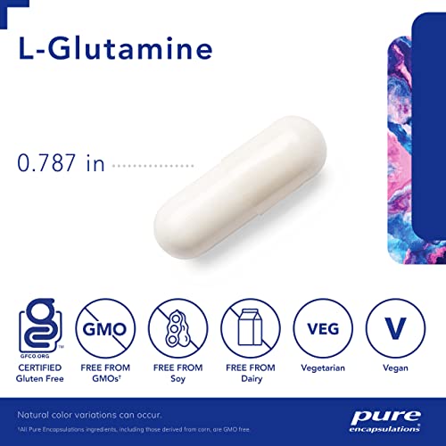 L-Glutamine 500 mg - Supplement for Immune and Digestive Support, Gut Health and Lining, Metabolism, and Muscle Support* - with Free-Form L-Glutamine - 90 Capsules