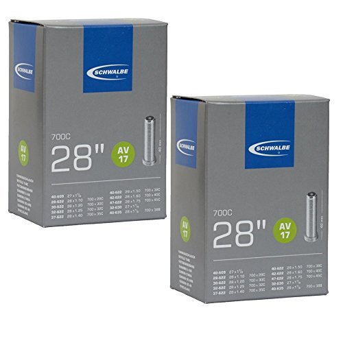 Schwalbe AV17 Inner Tubes 700 x 28-45c / 28 27, Schrader Valve (2 Pack)