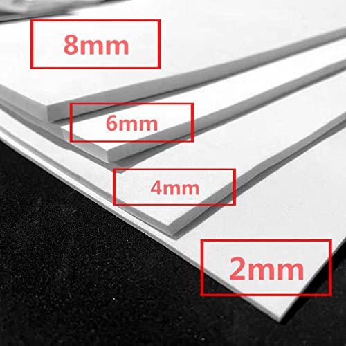 Labzhang White EVA Foam Cosplay, 1 Piece of 4mm Craft F
