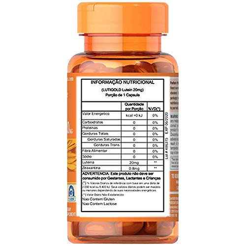 Puritan&#39;s Pride Lutein 20 mg with Zeaxanthin So