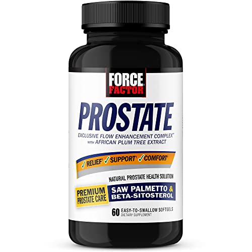 Prostate Saw Palmetto and Beta Sitosterol Supplement for Men, Prostate Health/Size Support, Urinary Relief, Bladder Control, Reduce Nighttime Urination, 60 Softgels