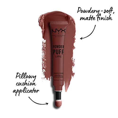 Powder Puff Lippie Lip Cream, Liquid Lipstick - Cool Intentions (Light Brown With Pink Undertones)