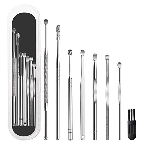 8 Pcs Ear Pick Earwax Removal Kit, Ear Cleansing Tool S
