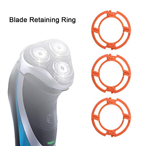 9Pcs Orange Blade Retaining Rings Retaining-Plate Holder Compatible for Philips Norelco Series 7000 9000 RQ12 Models