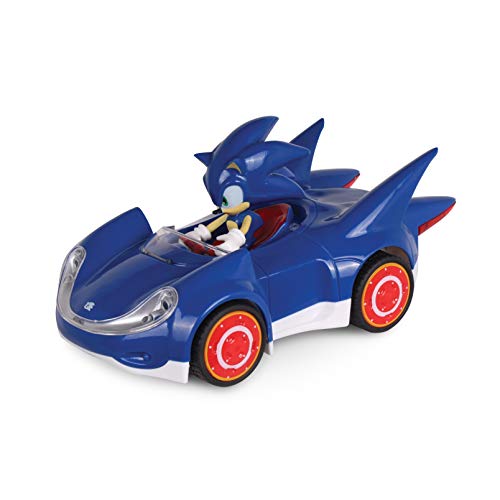 Sonic The Hedgehog All Stars Racing Pull Back Action, Video Game Legend, Speed Star by Tails, No Batteries Required, Pull Back – Release - and Watch it go, Great Gift