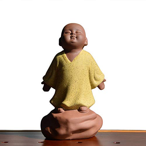 Kingzhuo Ceramic Little Cute Buddha Statue Monk Figurin
