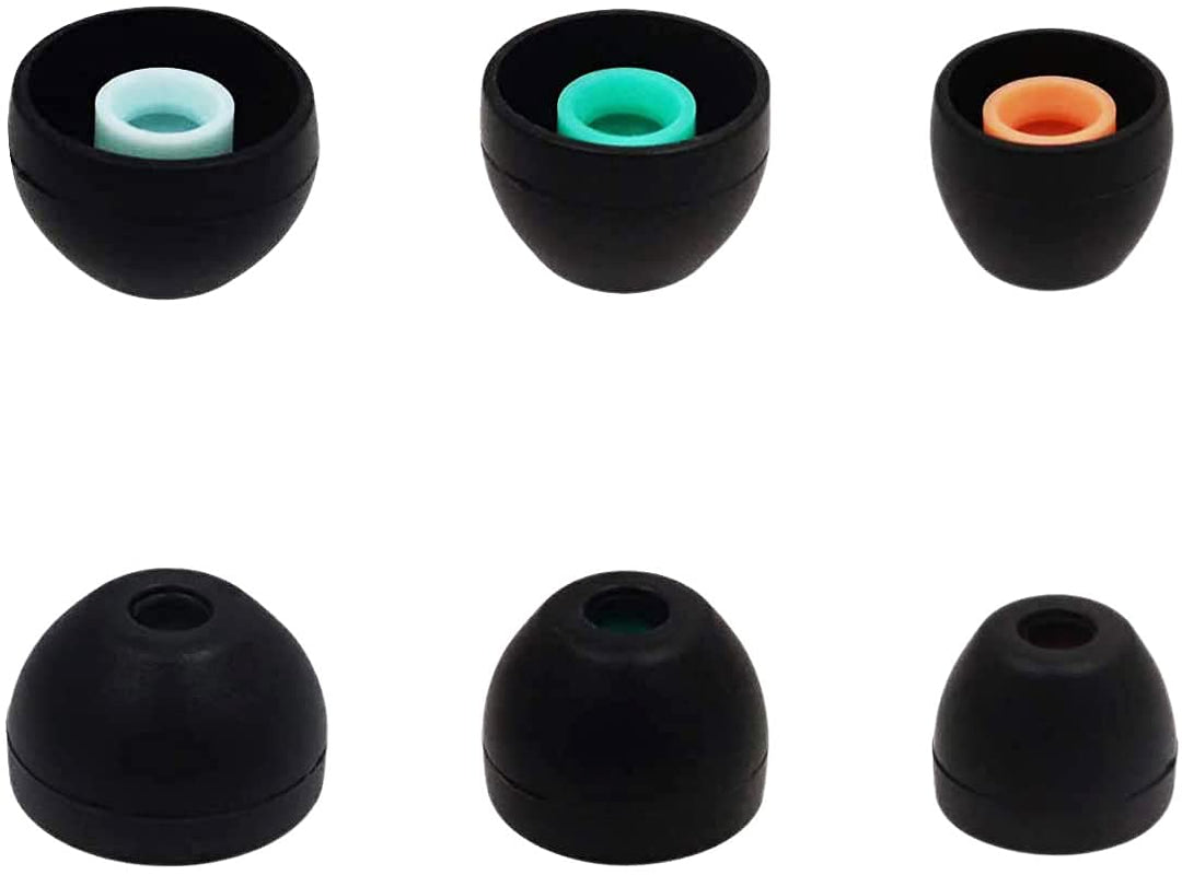 Eartips Compatible with Sony WF-1000XM4 WF-1000XM5 Earbuds, S/M/L 3 Pairs Soft Silicone Ear Tips Earbuds Tips, Compatible with Sony WF-1000XM5 WF-1000XM4 Silicon Tips XM4 3 Pairs, SML, Black