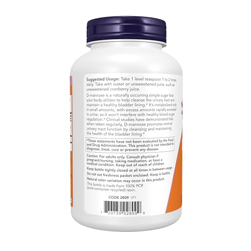 Supplements, D-Mannose Powder, Non-GMO Project Verified, Healthy Urinary Tract*, 6-Ounce