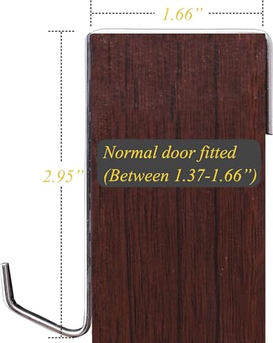 Over The Narrow Door Shoe Organizer with 12 Crystal Pockets Hanging Closet Door (2 Packs, White)