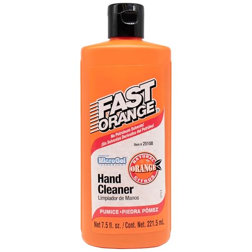 25108 Pumice Lotion, Heavy Duty Hand Cleaner, Natural Citrus Scent, Waterless Cleaner For Mechanics, Strong Grease Fighter, 7.5 oz