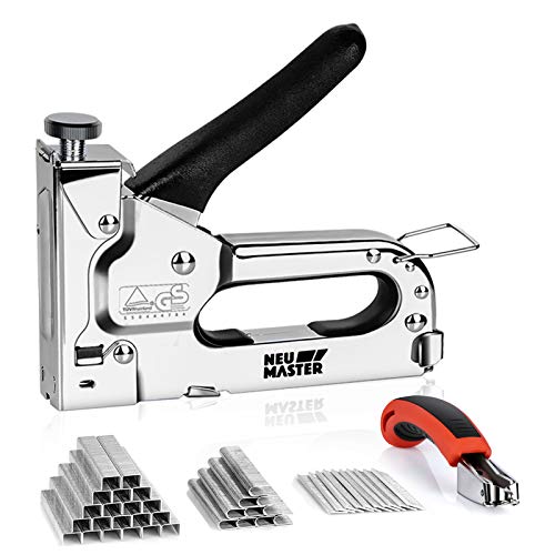 NEU MASTER 3 in 1 Staple Gun, Manual, Heavy Duty with S