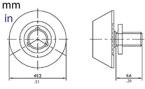 Security Products 0601 High Security Computer Case Lock with Chrome Finish, Keyed Alike (-0601)