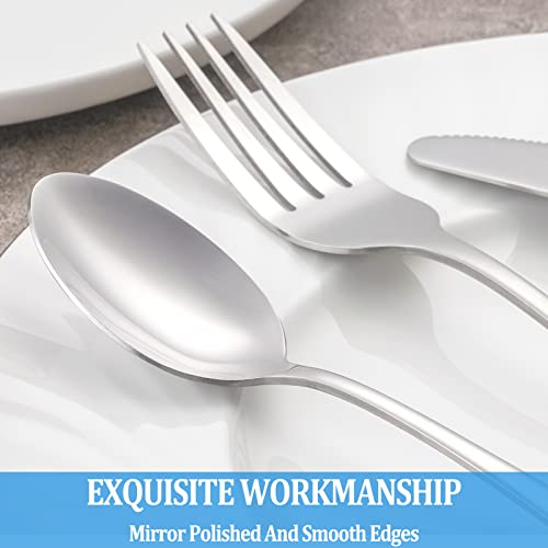 Teaspoon Set,16 Piece 6.7 Spoons Silverware,Premium Food Grade 18/10 Stainless Steel Tea Spoons,Durable Small Spoons,Good Teaspoons,Dessert Spoons,Kitchen Spoons Set,Mirror Finish &amp; Dishwasher Safe