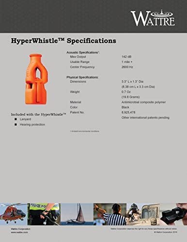 The Original Worlds Loudest Whistle up to 142db Loud, Very Long Range, for Referee, Coaches, Instructors, Sports, Teachers, Life Guard, Self Defense, Survival, Emergency uses (Black)