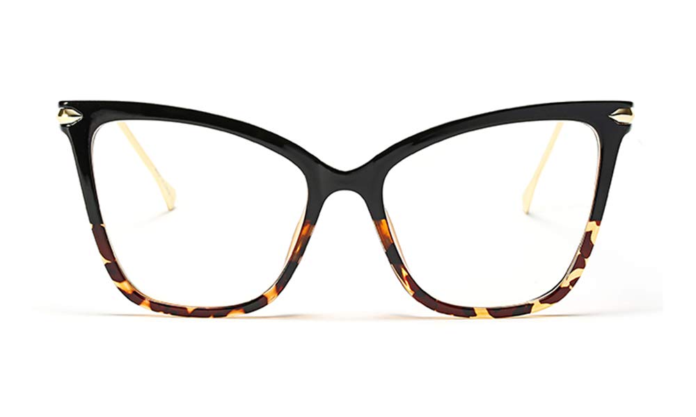 FEISEDY New Oversized Cat Eye Glasses Frame Eyewear for