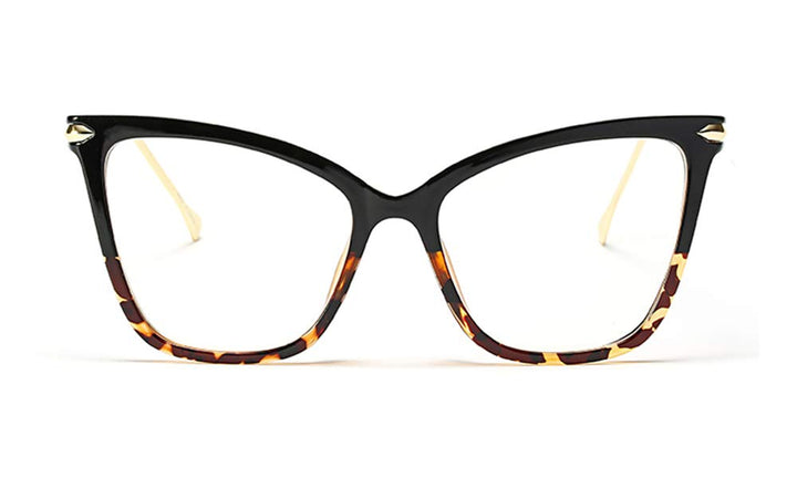 FEISEDY New Oversized Cat Eye Glasses Frame Eyewear for
