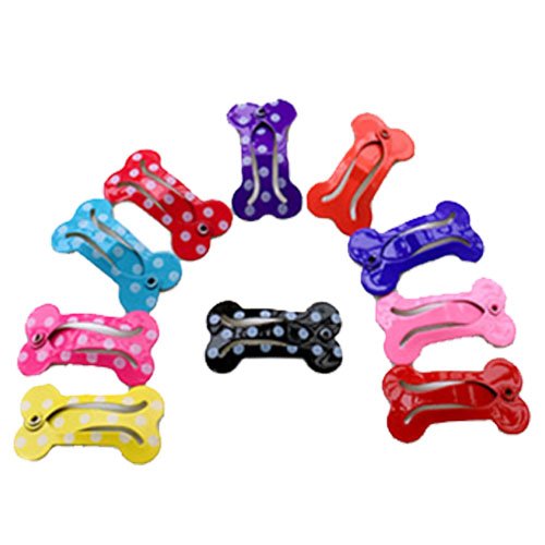 Cute 1 Mini Pet Hair Clip - Pack of 20, assorted colors